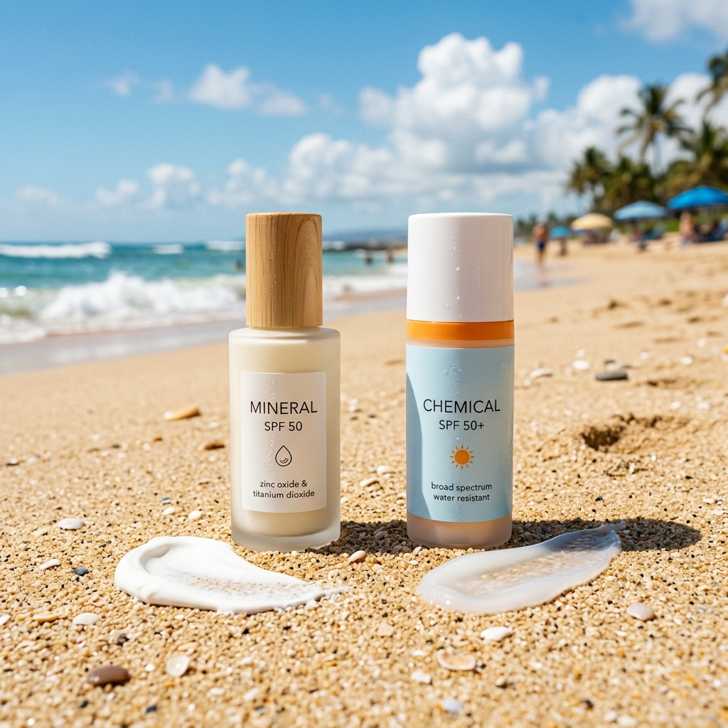 Chemical vs Mineral Sunscreen — Complete UK 2026 Comparison Guide — Beauty guide by LuminaPicks