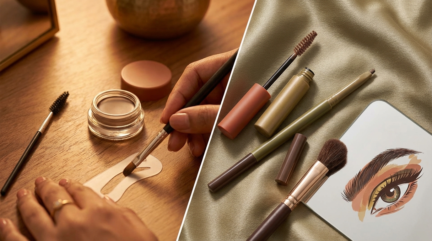 Soft Fluffy Brow Tutorial India 2026 — Step by Step — Makeup guide by LuminaPicks